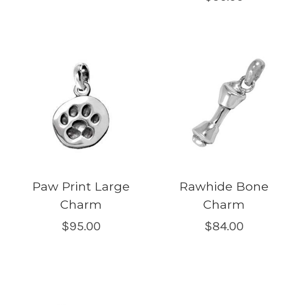 3 Sterling Hallmarked 925 dog charms #267